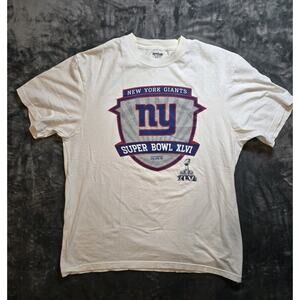 NY Giants T-Shirt XL Super Bowl XLVI Indianapolis 2012 NFL Football